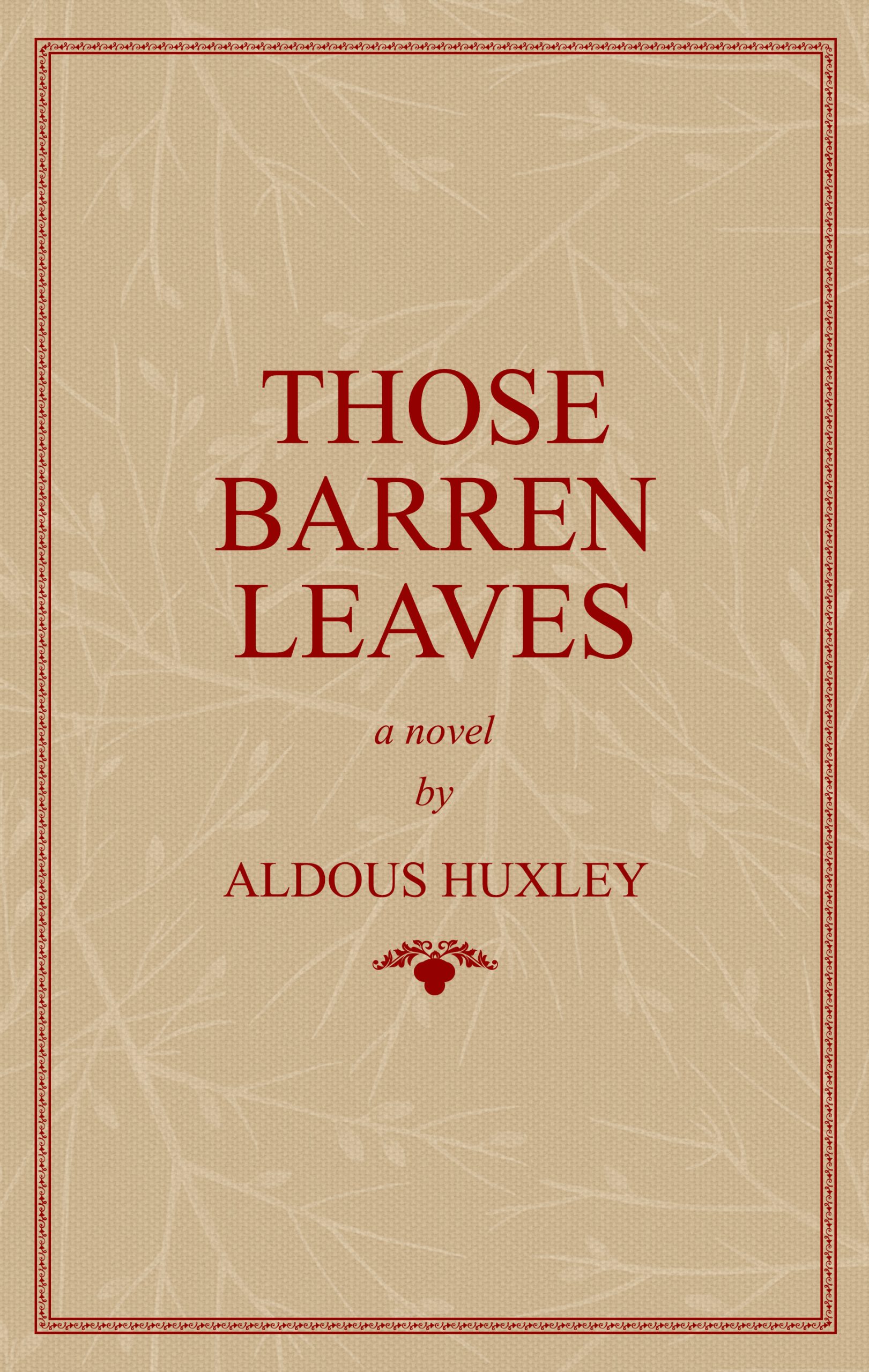 those barren leaves cover