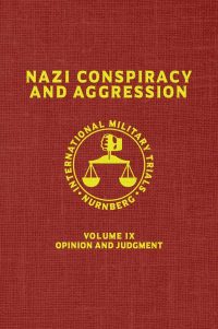 Nazi Conspiracy and Aggression Set of V9
